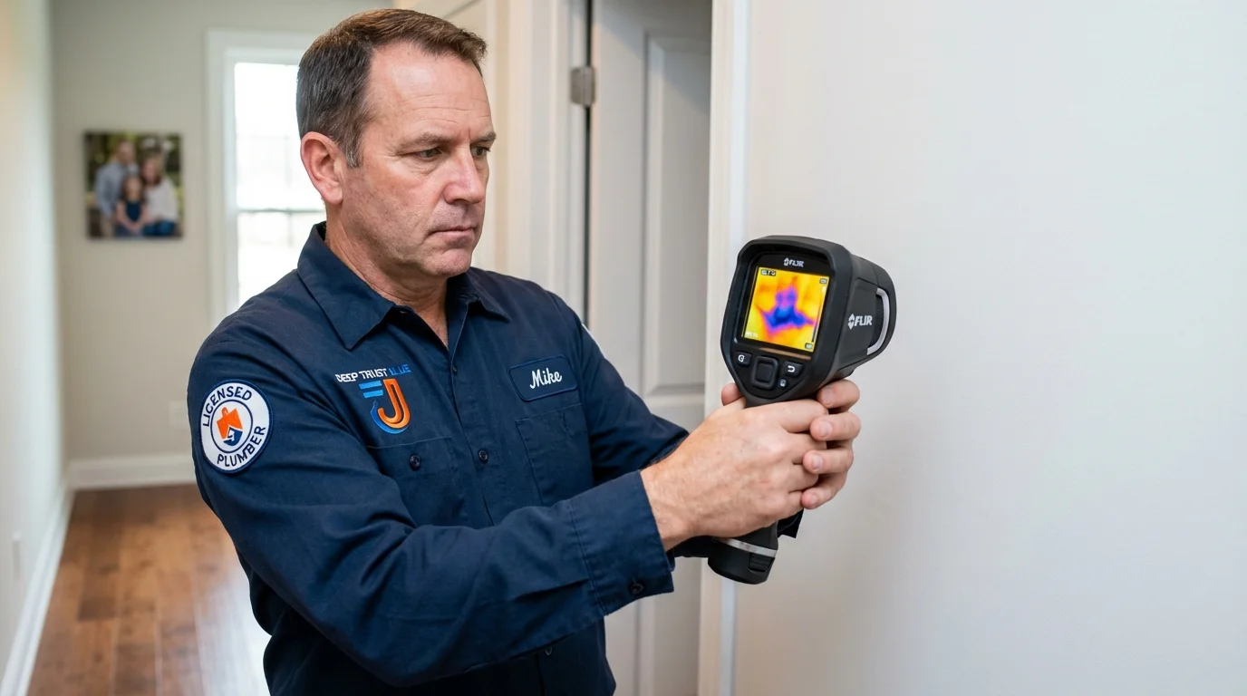 Thermal imaging leak detection by Johns Plumbing LLC in Ionia